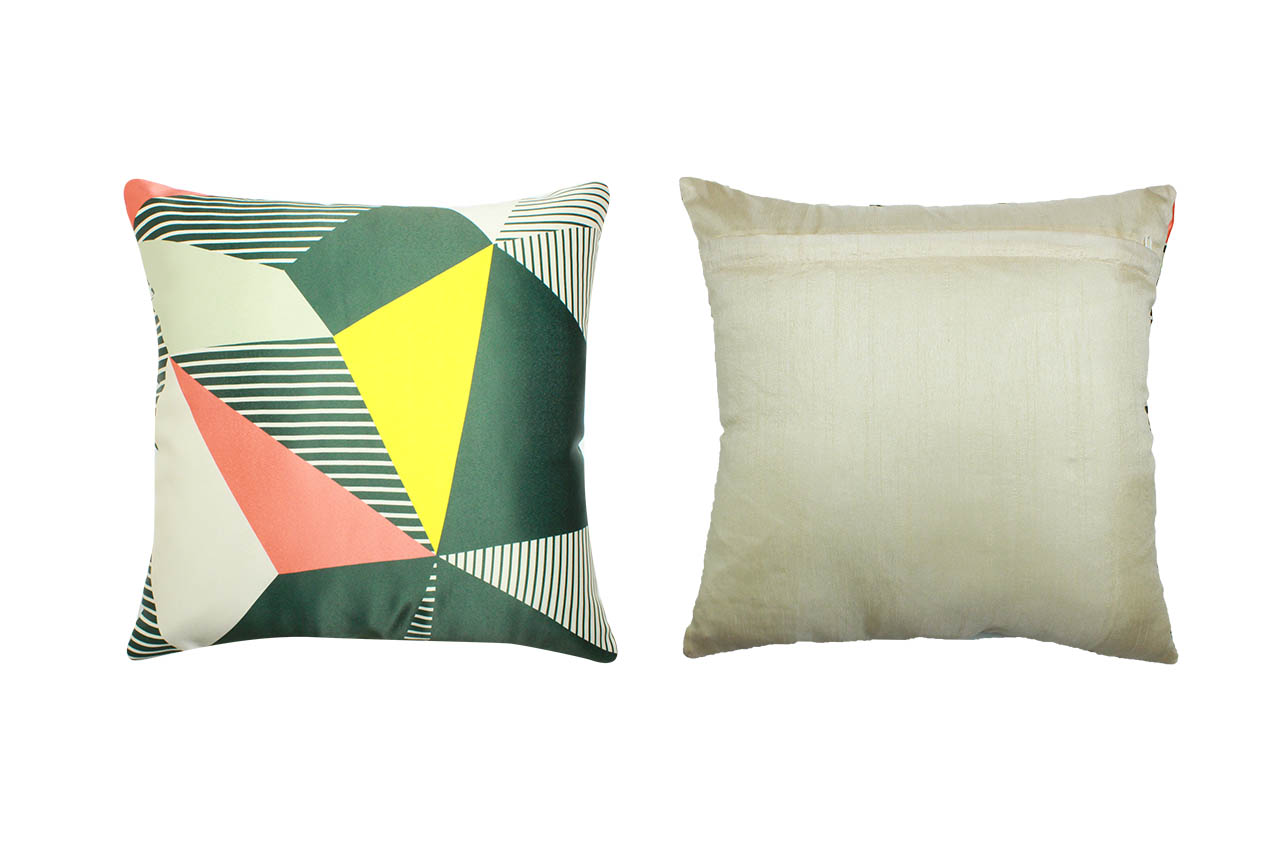 Trigonal Cushion Cover (16*16 Inches)  Set of 2 Pc